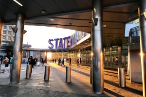 Staten Island Ferry and Peter Minuit Plaza